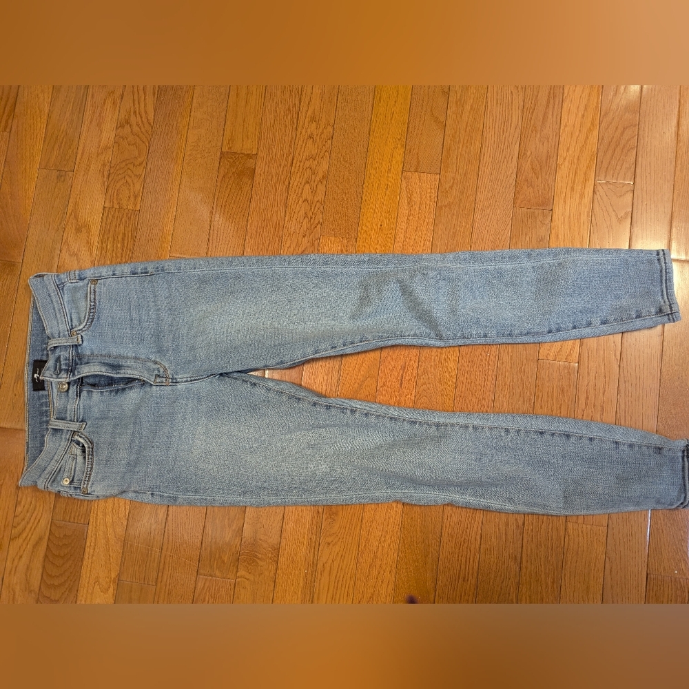 7 For All Mankind Classic Blue Skinny Denim Jeans